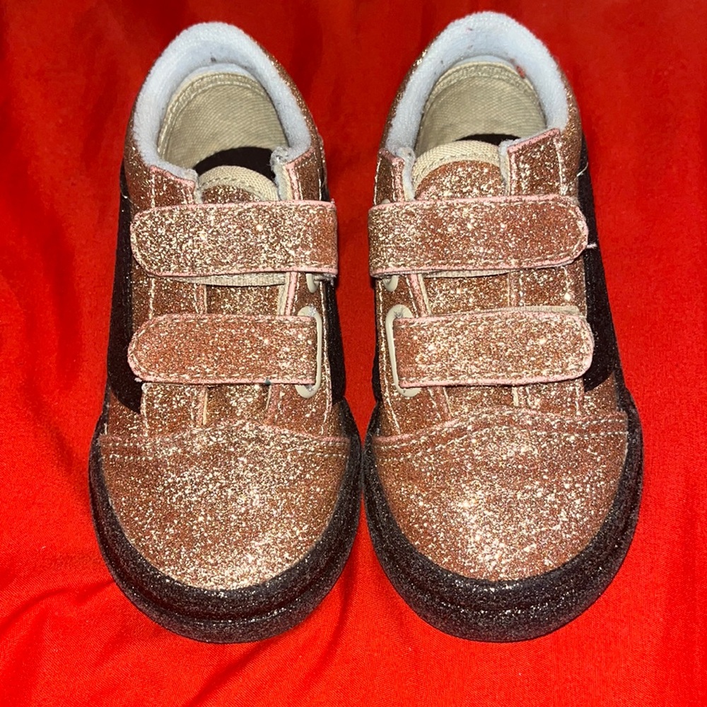 Toddler girl glitter vans